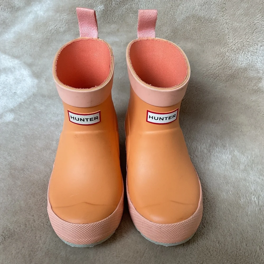 Hunter Play Short Kids Boots Size 12 orange - Picture 2 of 8